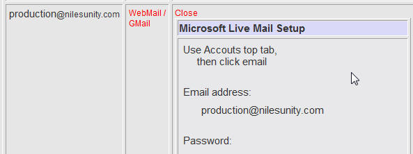 08 Config Emails Choose Account Expands